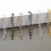 Iron Extender Chain, plated, DIY & twist oval chain Approx 2.2 Inch 