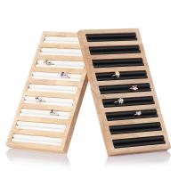 présentoir de bague en bois, Bambou, rectangle, durable, plus de couleurs à choisir Vendu par PC