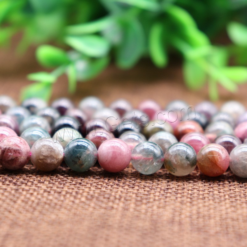 Natural Tourmaline Beads, DIY & different size for choice, Length:Approx 15.7 Inch, Sold By Strand