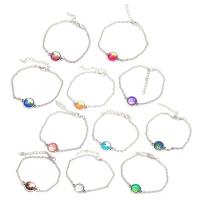 Bracelets En alliage de zinc, bijoux de mode & styles différents pour le choix & pour femme, plus de couleurs à choisir, 550mm, Vendu par brin