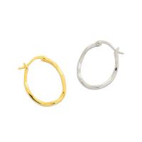 Sterling Silver Huggie Hoop Earring, 925 Sterling Silver, Round, plated, Korean style & for woman 