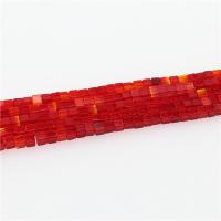 Square Crystal Beads, polished, DIY, Crystal Burgundy Approx 15.4 Inch  
