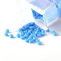 Perles de verre en couleurs Givré , avec Seedbead, Rond, DIY, plus de couleurs à choisir, 2mm Environ 0.8mm, Environ Vendu par sac