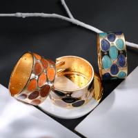 Enamel Zinc Alloy Bangle, with enamel, plated, vintage & for woman 