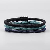 Fashion Jewelry Bracelet, Cotton Thread, handmade, Length Adjustable & braided bracelet & folk style & Unisex & anti-fatigue 170-310 