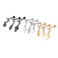 Stainless Steel Ear Piercing Jewelry, portable & durable & Mini -4mm 