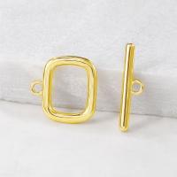 Brass Toggle Clasp, plated, DIY, gold, 14*14mm,5*19mm Approx 1mm 