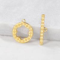 Brass Toggle Clasp, plated, DIY, golden, 14*16mmuff0c4*20mm Approx 1mm 