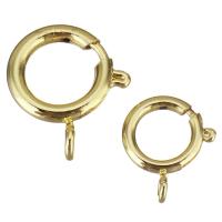 Brass Spring Ring Clasp, plated, fashion jewelry & DIY nickel, lead & cadmium free, s1: s2: 