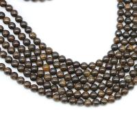 Bronzit Stein Perlen, poliert, nachhaltiges & Mini & DIY & verschiedene Größen vorhanden, Kaffeefarbe, verkauft von Strang