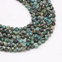 Naturelles perles Turquoise africaines, Rond, poli, Mini & DIY & normes différentes pour le choix, Vendu par brin
