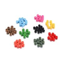 Perles de verre brillant , chalumeau, Rond, Placage, durable & Mini & DIY, plus de couleurs à choisir, 2mm, Vendu par sac