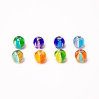 Perlas de cristal de murano de hoja de arco iris, Sostenible & Mini & Bricolaje, más colores para la opción, 12x12mm, 50PCs/Bolsa, Vendido por Bolsa