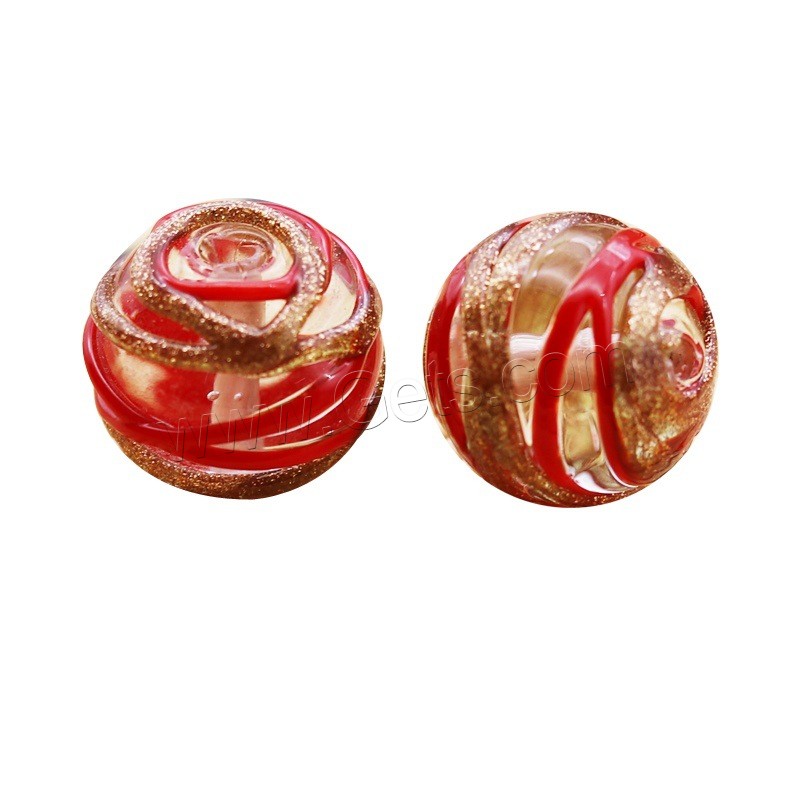Grainy Lampwork Beads, DIY & different size for choice, more colors for choice, Hole:Approx 1.6mm, Sold By PC