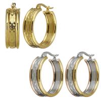Edelstahl Hoop Ohrringe, Modeschmuck & für Frau, keine, 8x27mm, verkauft von Paar