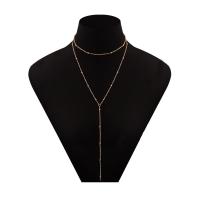 Zinc Alloy Necklace, plated, durable & for woman 