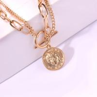 Zinc Alloy Necklace, plated, for woman .6 Inch 