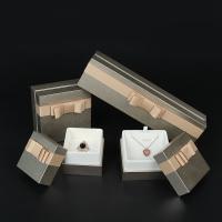 Leather Jewelry Set Box, Leatherette Paper, with Velveteen, durable 