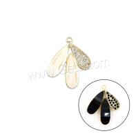 Zinc Alloy Flower Pendants, with Acrylic, petals, fashion jewelry & for woman 