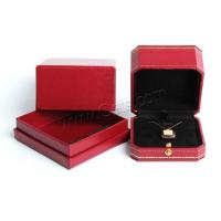 boîtes à bijoux en cuir, papier en similicuir, durable & styles différents pour le choix, plus de couleurs à choisir Vendu par PC
