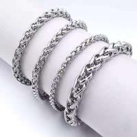 Titanium Steel Bracelet Chain, with Stainless Steel, portable & durable 