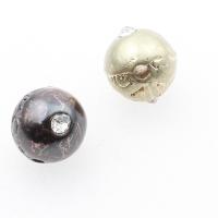 Enamel Brass Beads, Copper Alloy, Round, plated, DIY & laser pattern 10*10*10mm Approx 1mm 
