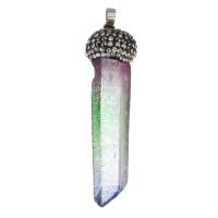 Crystal Brass Pendants, with Crystal, plated, fashion jewelry & DIY & with rhinestone, nickel, lead & cadmium free Approx 