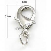 Stainless Steel Lobster Claw Clasp, Brass, plated 