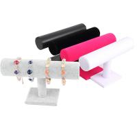 Baumwollsamt Armbandständer, PVC-Kabel, mit PU Leder & Baumwollsamt, 235x150mm, verkauft von PC
