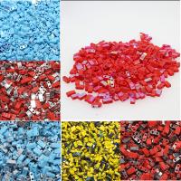 Glass Seed Beads Tila Beads, Half Tila, double-sided 5*2.3*1.9mm  