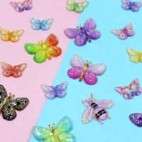 Mobile Phone DIY Decoration, Plastic, Butterfly, epoxy gel, durable & cute 