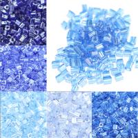Opaque Lustrous Glass Seed Beads, Square 4*4mm  