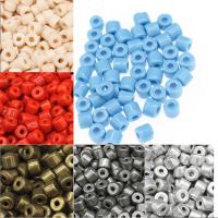 Opaque Lustrous Glass Seed Beads, Round 7*7mm  