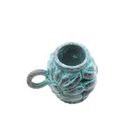 Copper Alloy Pendant, Tube, plated, DIY & hollow, antique copper color, 10*14*10mm Approx 1.5mm 