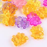 Toy Findings, Plastic, Butterfly, durable, mixed colors 