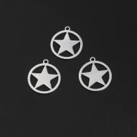Stainless Steel Star Pendant, pentagram, plated, DIY & hollow Approx 1mm  