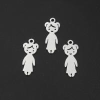 Stainless Steel Pendants, Girl, plated, DIY & hollow Approx 1mm  