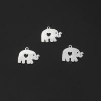 Stainless Steel Pendants, Elephant, plated, DIY & hollow Approx 1mm  