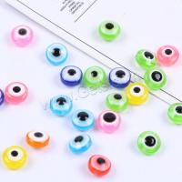 Perles acrylique mauvais œil, plastique, durable & DIY & normes différentes pour le choix, couleurs mélangées, Vendu par PC