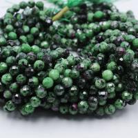 Ruby in Zoisite Beads, Ball, polished, DIY & faceted, green cm 