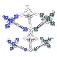 Zinc Alloy Cross Pendants, fashion jewelry & Unisex 