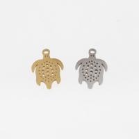 Stainless Steel Pendants, Turtle, plated, DIY & hollow Approx 1mm 