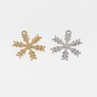 Stainless Steel Pendants, Snowflake, plated, DIY Approx 1mm 