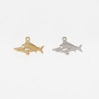 Stainless Steel Pendants, Shark, plated, DIY & hollow Approx 1mm 