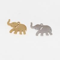 Stainless Steel Pendants, Elephant, plated, DIY & hollow Approx 1mm 