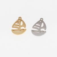 Stainless Steel Pendants, Sail Boat, plated, DIY & hollow Approx 1mm 