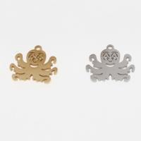 Stainless Steel Pendants, Octopus, plated, DIY & hollow Approx 1mm 