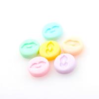 Solid Color Resin Cabochon, Round, cute & fashion jewelry & DIY 15*15*5mm  