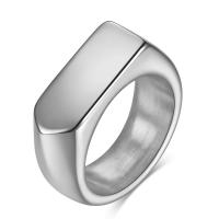 Titanium Steel Finger Ring, plated, Unisex 9mm 