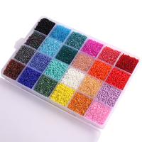 Transparent Lustered Glass seed Beads, Round, stoving varnish, DIY 